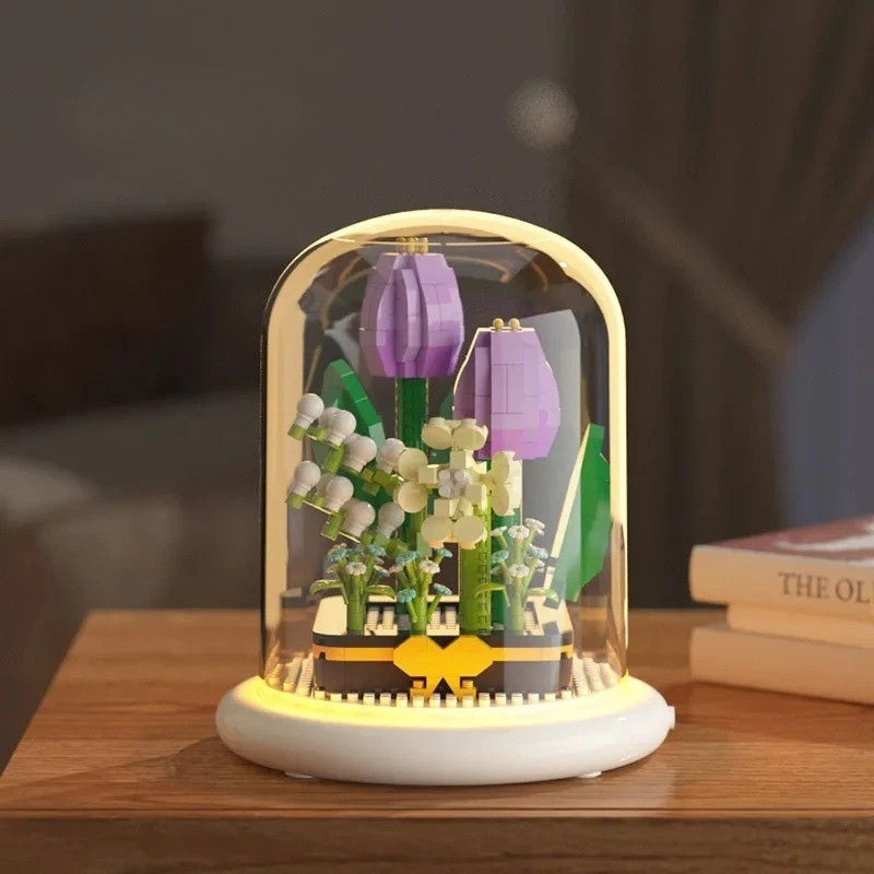 GlowBloom – Decoratieve Bloemen Bouwstenen met Ingebouwde Verlichting Velani