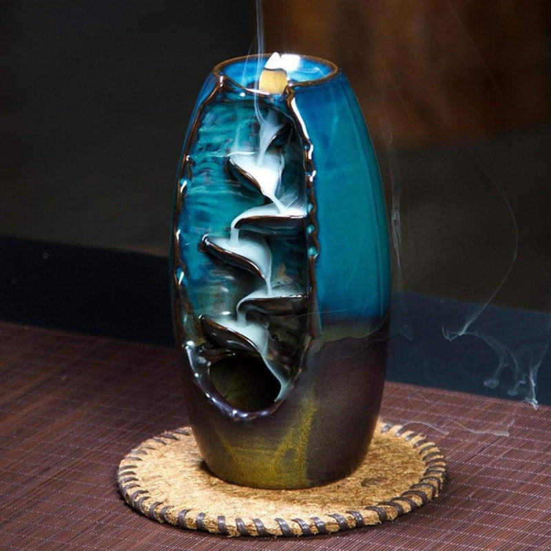 MistFlow – Waterfall Incense Holder Round Design