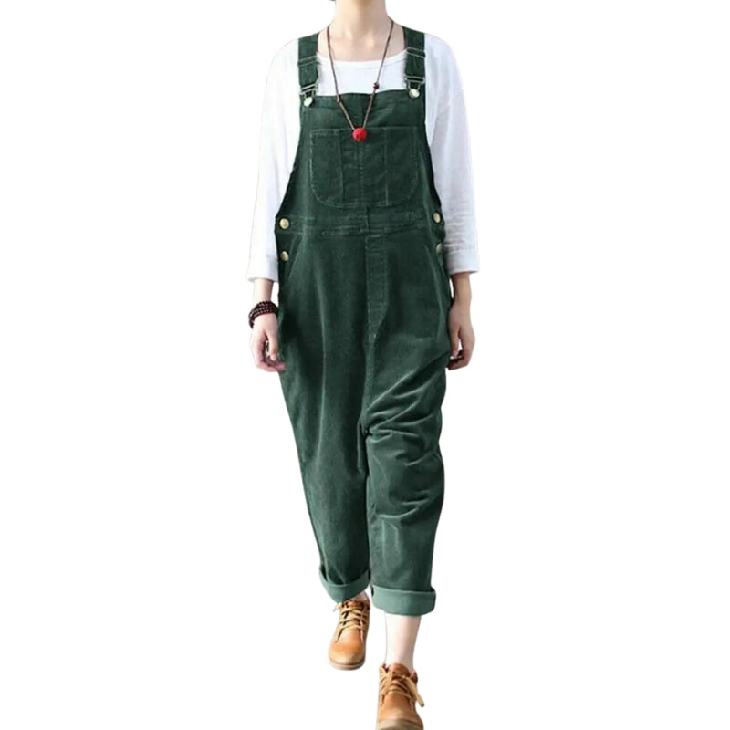 Lily – Mouwloze Jumpsuit met Wijde Pijpen en Verstelbare Gespsluiting Velani