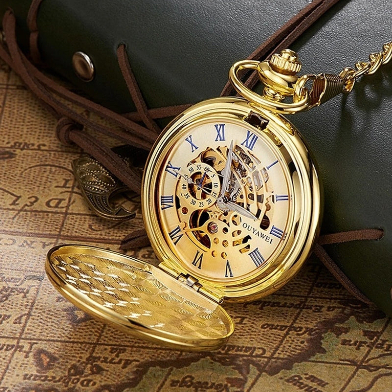 TimeLoom – Pocket Watch with Clear Numbers and Hanging Design