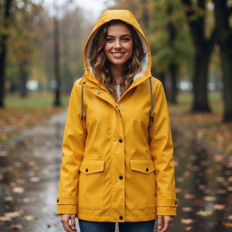 Style - Women’s Long Coat with Hood and Pockets