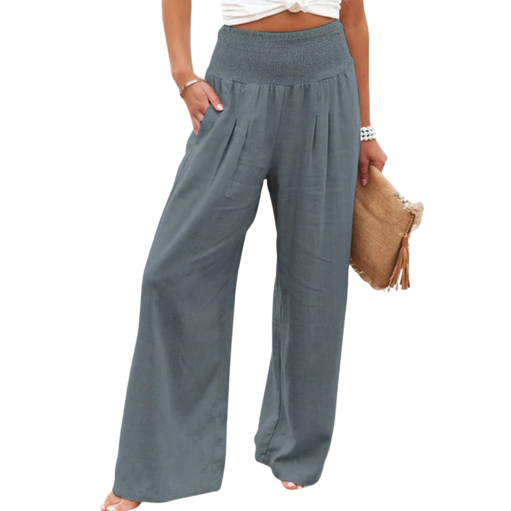 Laura – Wijde Broek met Zakken en Losse Pasvorm Velani