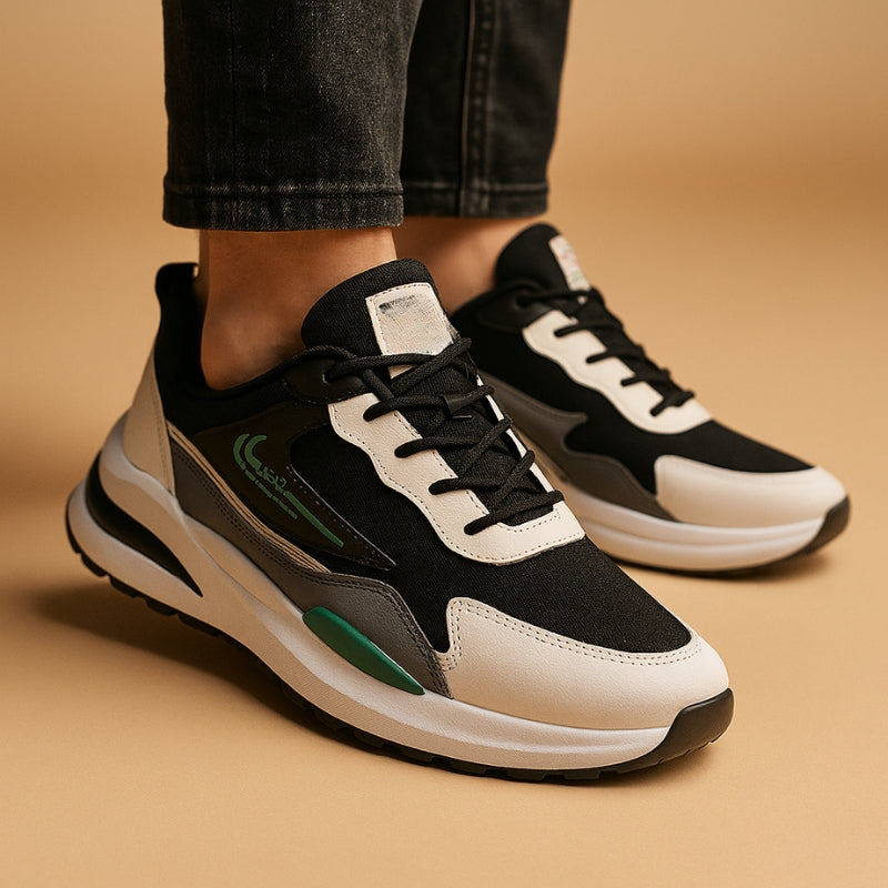 Daniel – Round Toe Sneakers with Anti Slip Grip Design