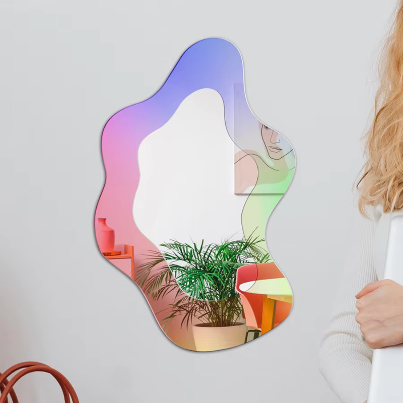 MirrorLuxe – Geometric Wall Mirror Without Frame