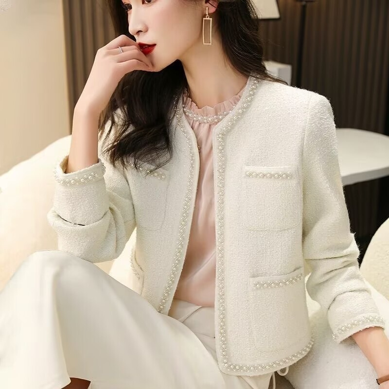 Sophie – Mantel met Ronde Hals, Meerdere Zakken en Lange Mouwen Velani