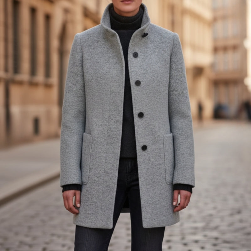 Sophia – Long Sleeve Jacket with Pocket Design