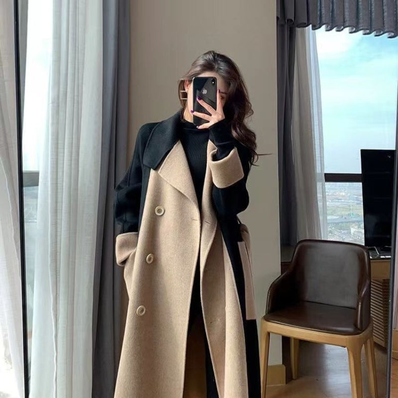 Olivia – Long Sleeve Coat With Adjustable Strap And Pockets