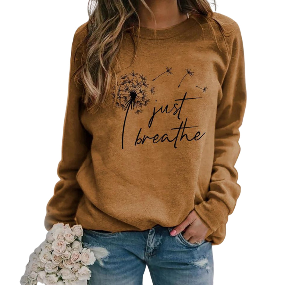 Diede – Sweatshirt met Print Ronde Hals en Lange Mouwen Velani
