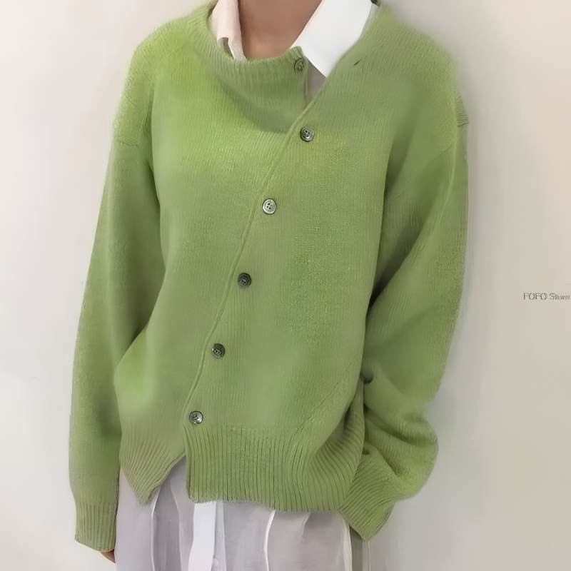 Chic Women's Oversized Button-Up Cardigan