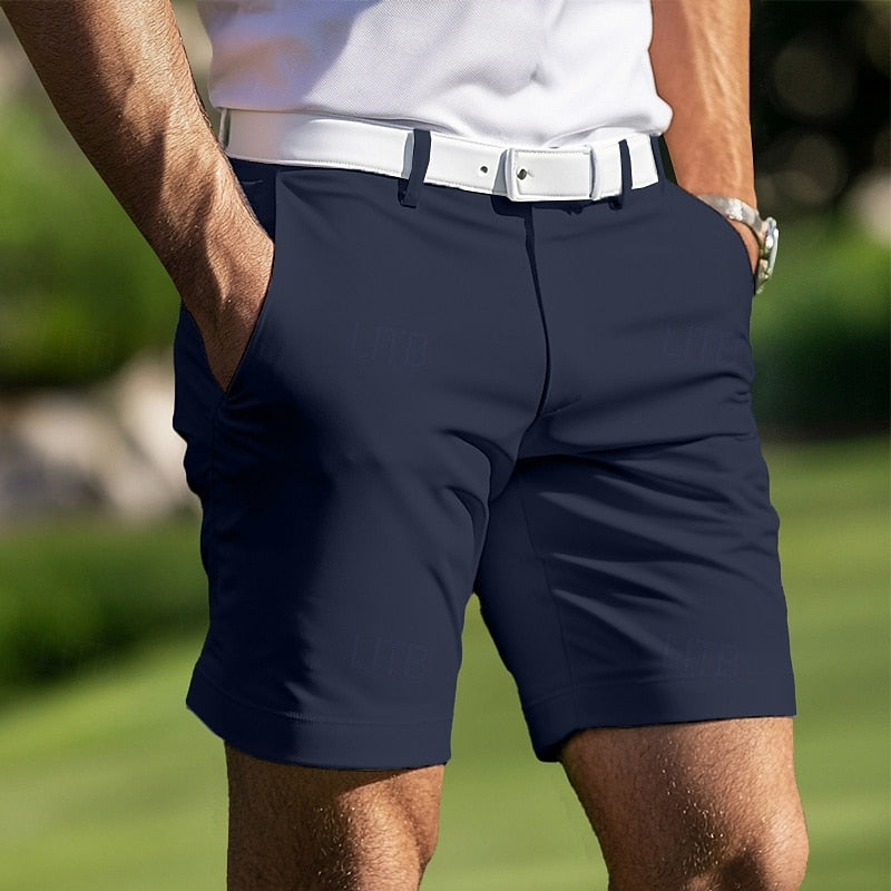 Men's Casual Shorts with Zipper Fly