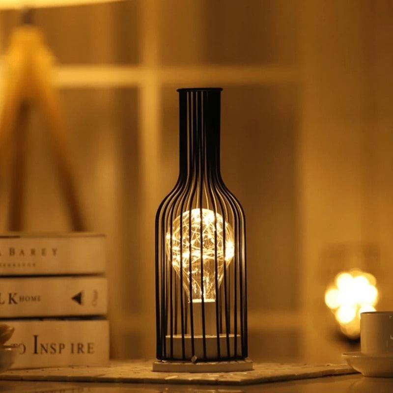 SunBloom – LED Table Lamp with Cage Design