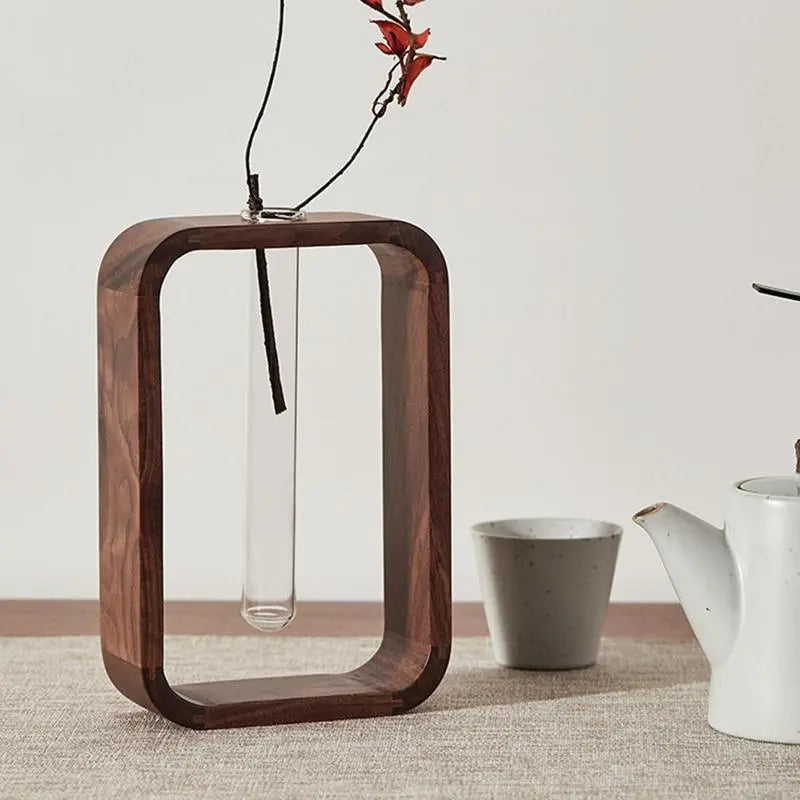 FloraClear – Transparante Bloemenvaas voor op Bureau met Decoratief Ontwerp Velani