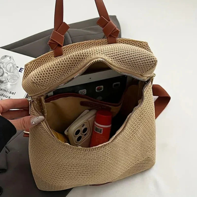 Gisela - Rugzak met Verstelbare Bandjes en Dubbele Rits Velani