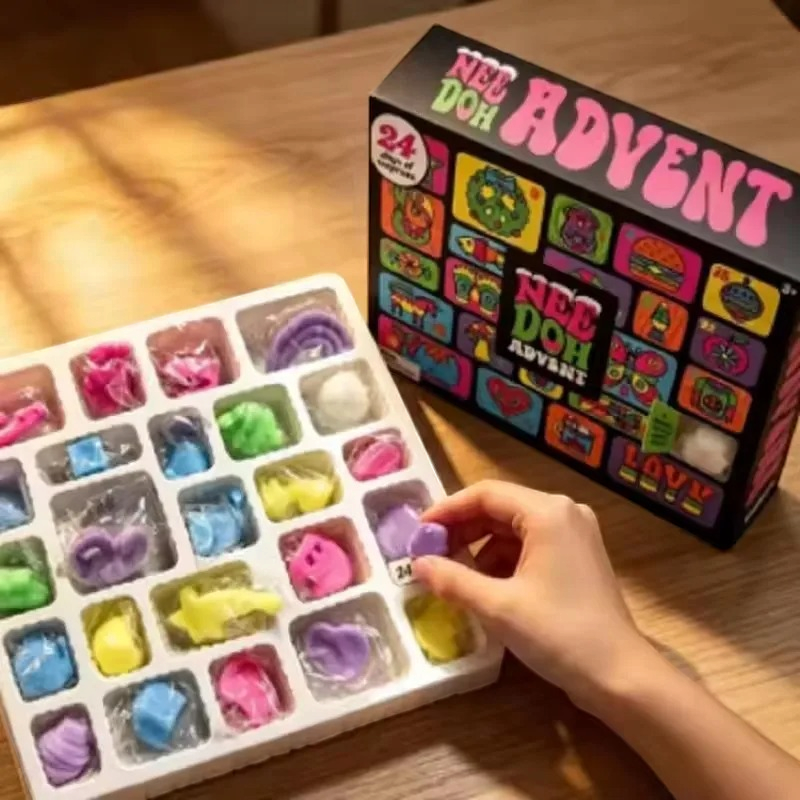 NeedohAdvent – 24-Day Squeeze Toy Advent Calendar with Soft Stress Toys