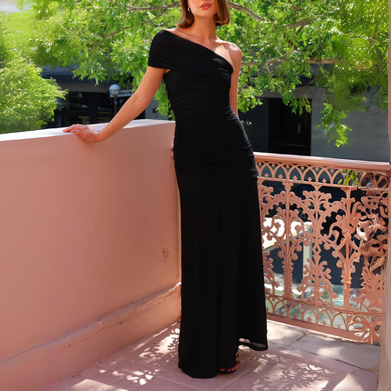 Maria – Off Shoulder Mouwloze Lange Maxi Jurk Velani