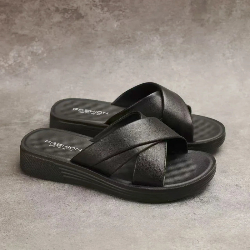 Cross Strap Slippers for Women
