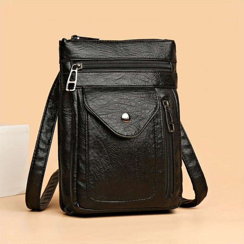 Niamh – Adjustable Strap Crossbody Bag with Zipper Pockets