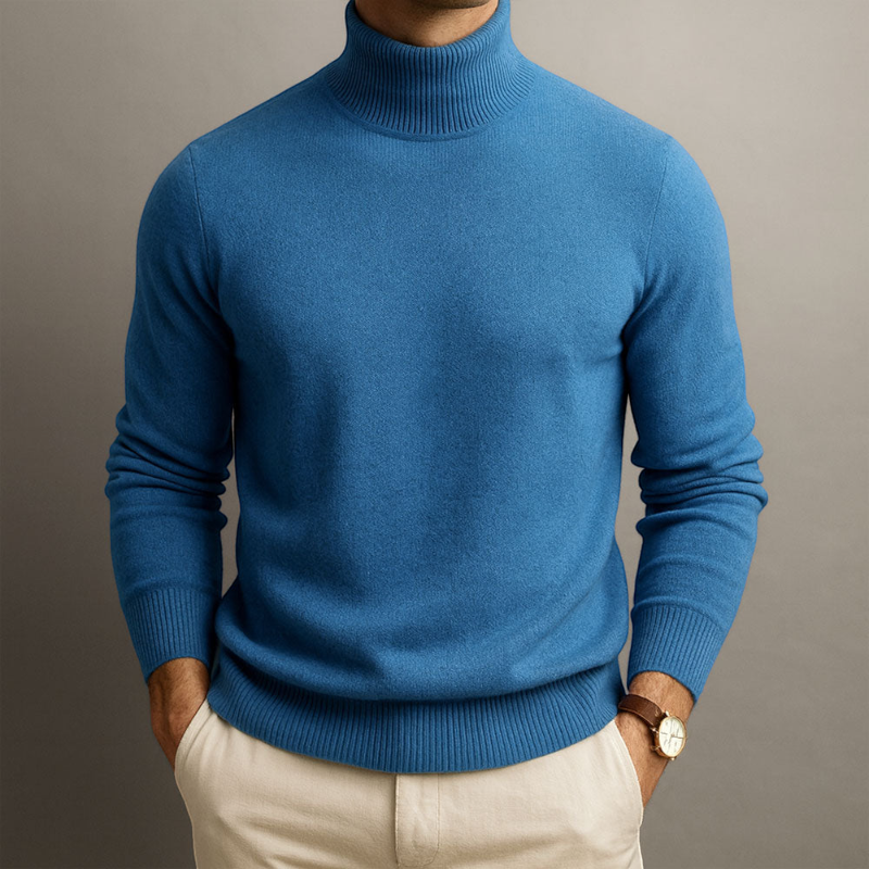 Men’s Round Neck Long Sleeve Knit Sweater