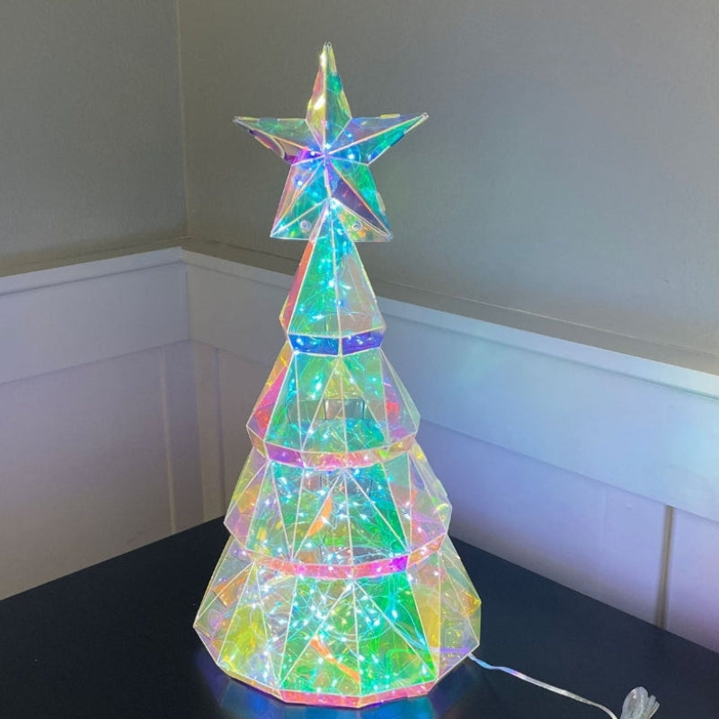 GlowFest – LED Light with Star and Tree Design