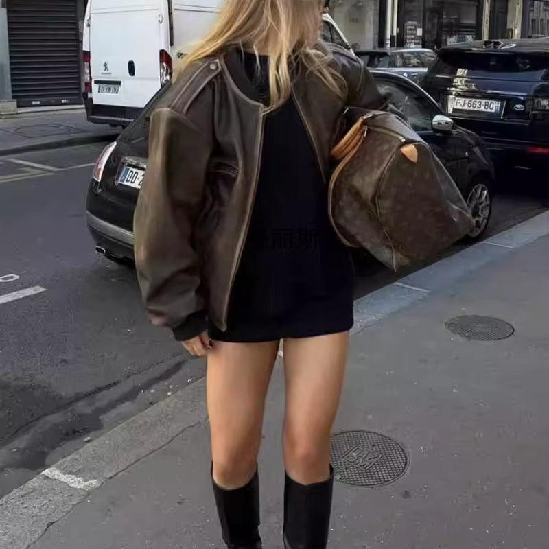 Isabella – Chaqueta de manga larga con bolsillos con cremallera y cierre de cremallera