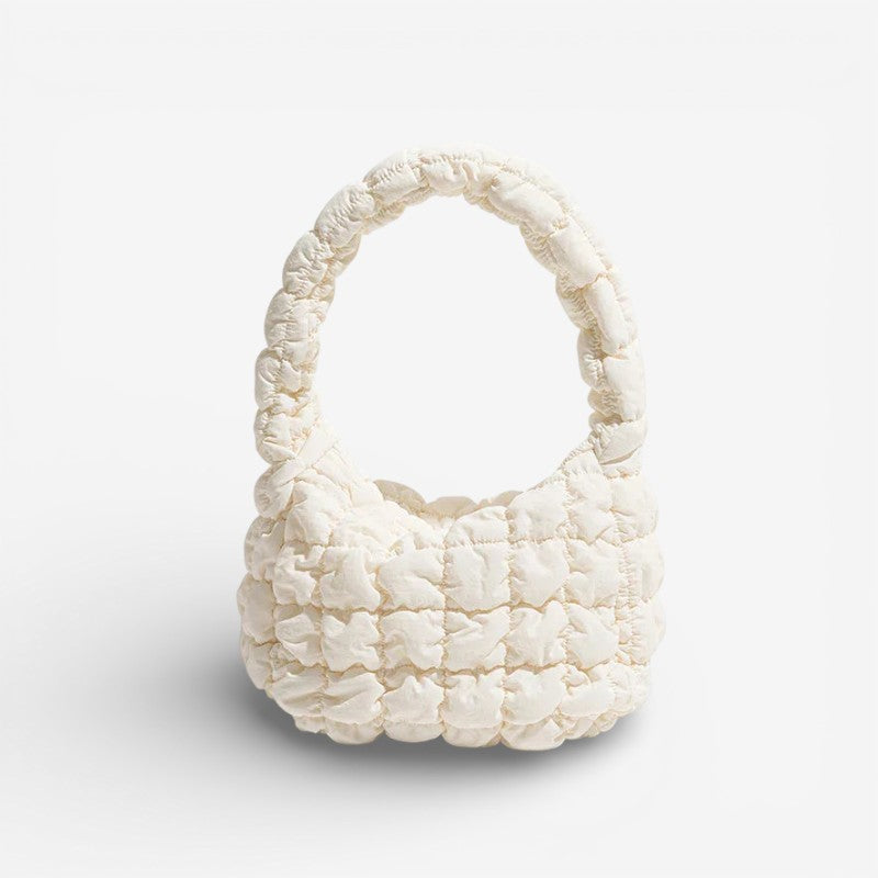 Eliza – Women's Shoulder Bag with Quilted Structure & Zip Closure