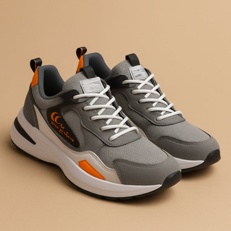 Daniel – Round Toe Sneakers with Anti Slip Grip Design