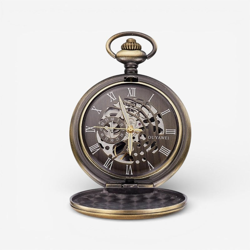 TimeLoom – Pocket Watch with Clear Numbers and Hanging Design