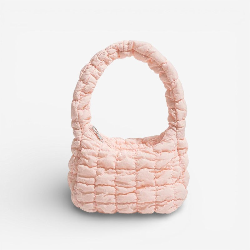Eliza – Women's Shoulder Bag with Quilted Structure & Zip Closure