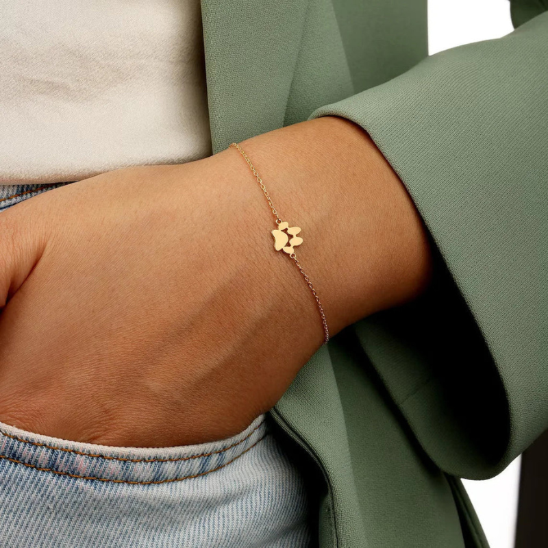 Paw Pendant Adjustable Bracelet