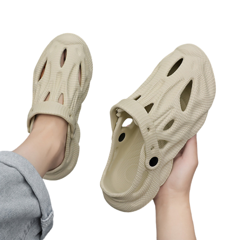 Theodor – Pantoffels met Patroon en Ventilatiegaatjes, Antislipzool Velani