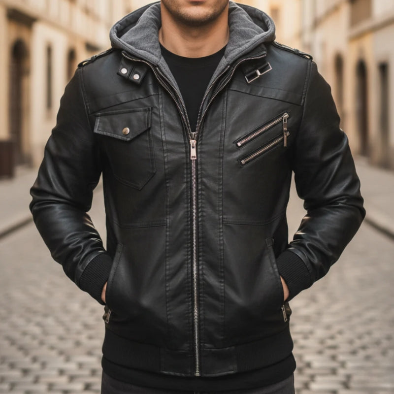 Noah – Long Sleeve Jacket with Zipper and Hoodie