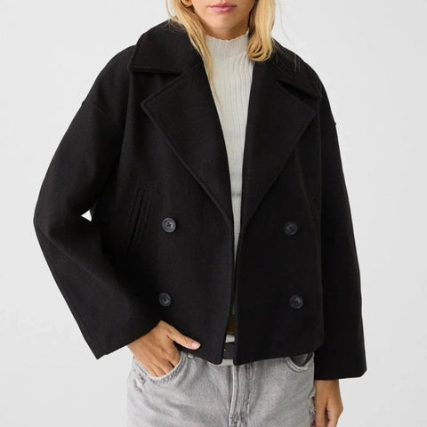 Women’s Cropped Double-Breasted Jacket