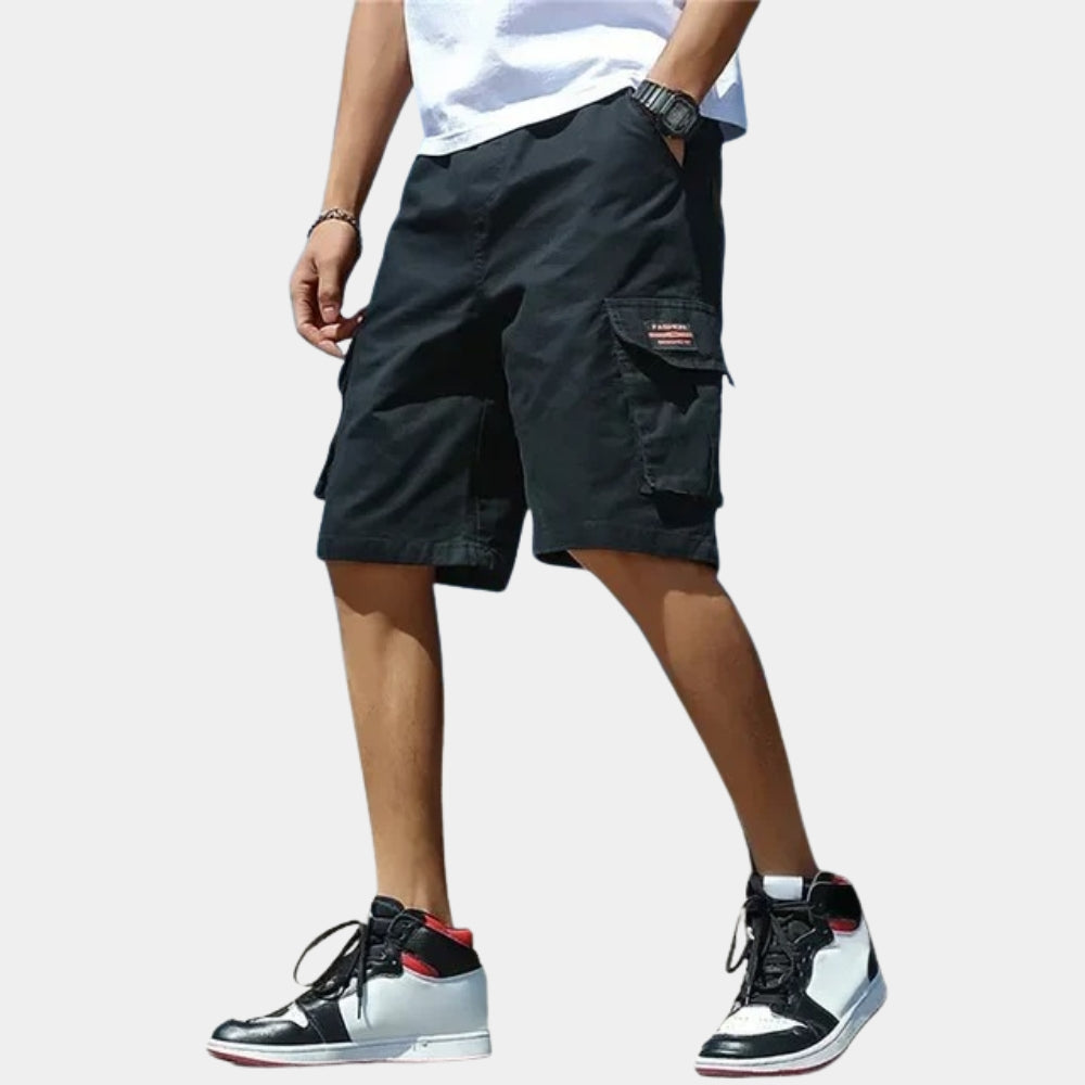 Jesse – Cargo Shorts met Elastische Tailleband en Meerdere Zakken Velani