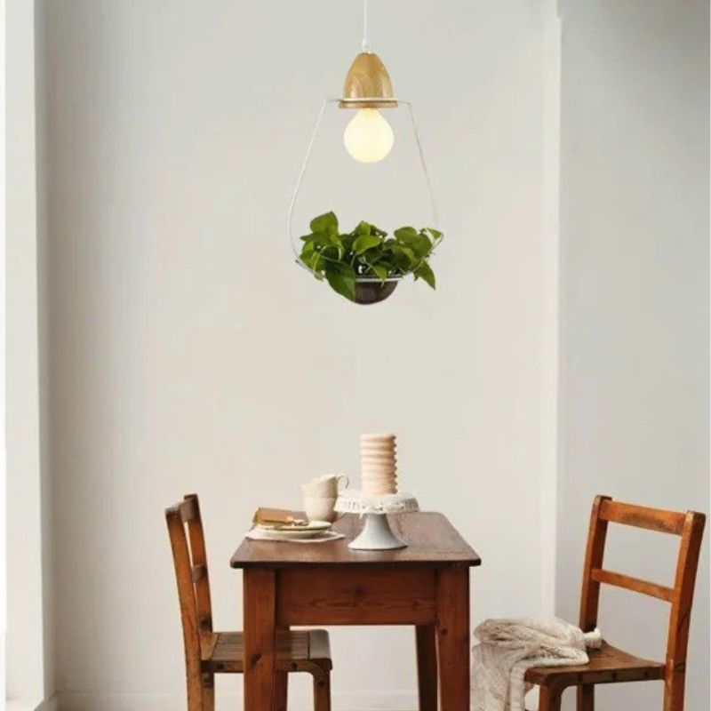 LumiBloom – Decorative LED Pendant Lamp with Flower Pot Design