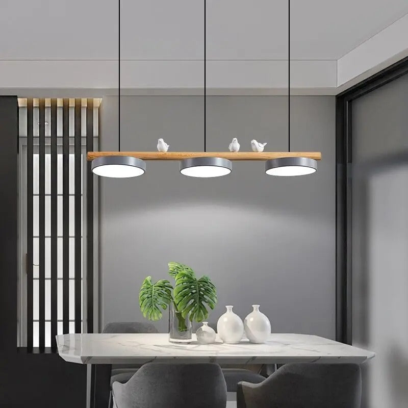 LumiTrio – LED Hangplafondlamp met Drie-Koppen Ontwerp Velani