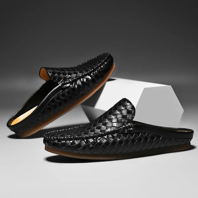 Willie – Slip-on halve slippers met lage zool Velani