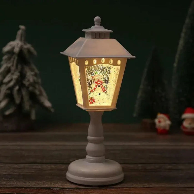FestivaGlow – LED Schijf Lamp met Sneeuw Kerstontwerp Velani