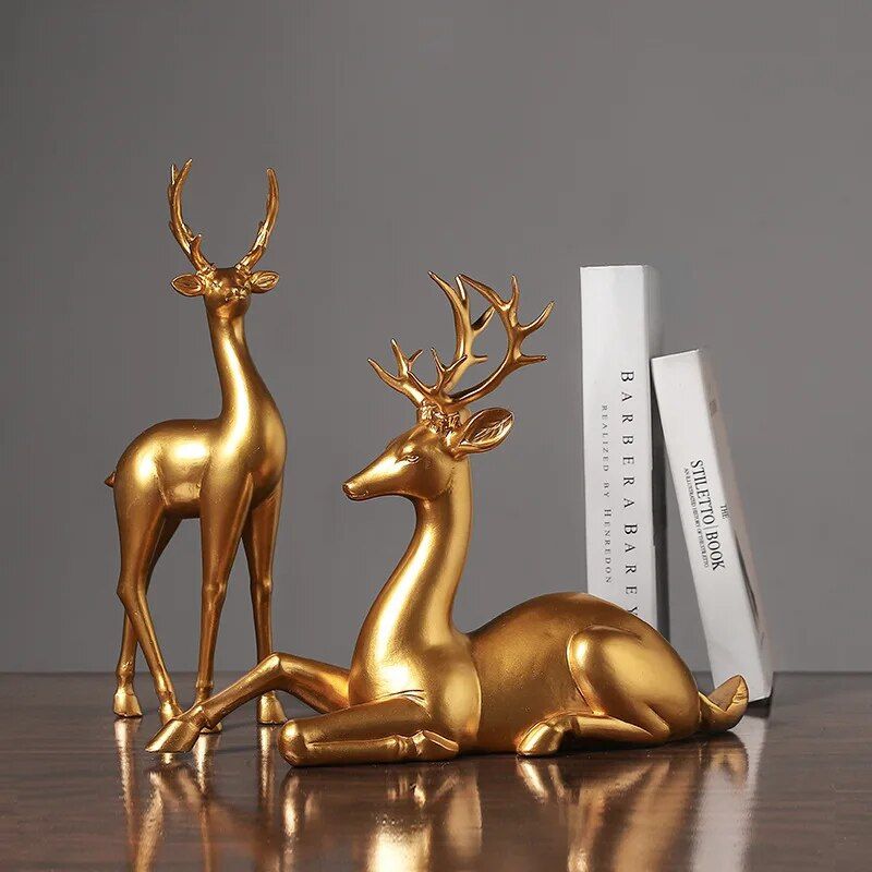 ArtProwl – Decorative Animal Statue with Walking & Sitting Pose