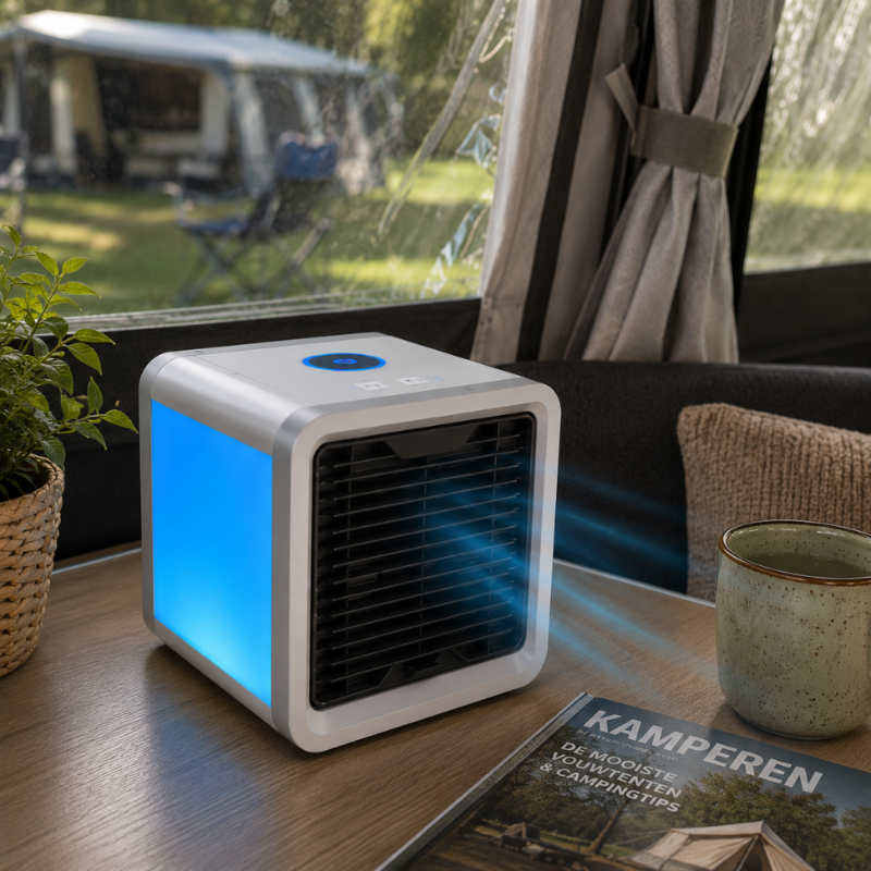 Portable Air Cooler with Humidifier and Rechargeable Design