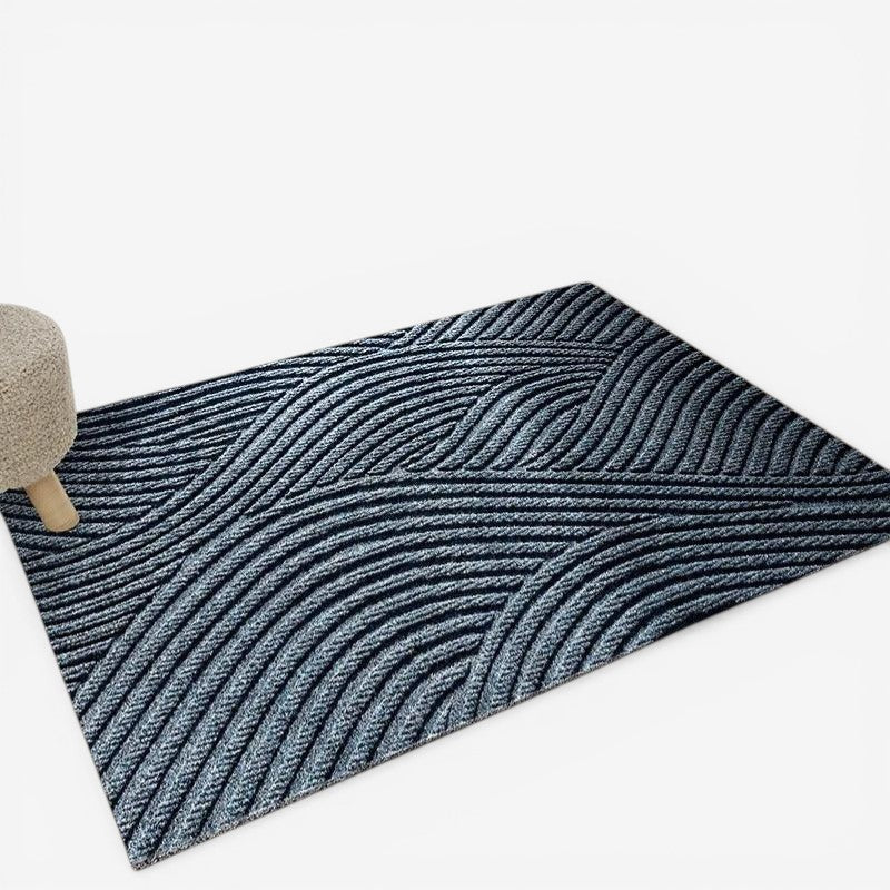 CleanStep – Geometric Wave Entrance Doormat with Non-Slip Base