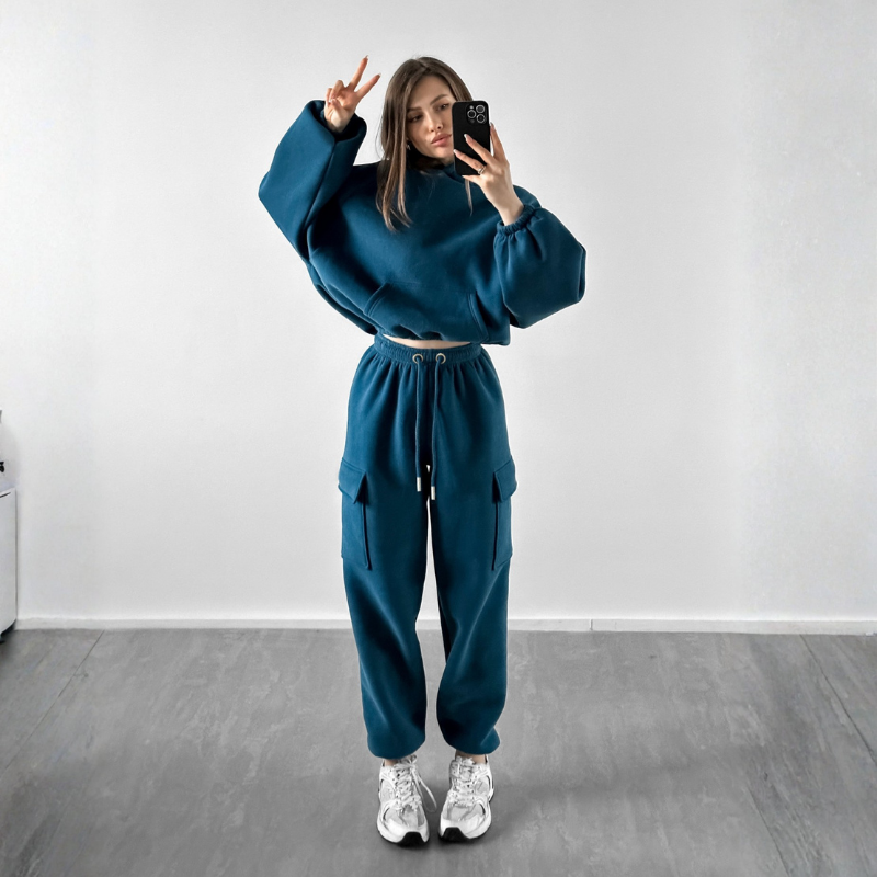 Women’s Hoodie & Jogging Pants Tracksuit Set