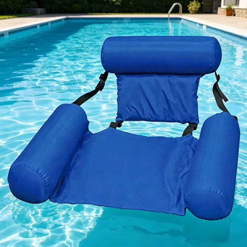 Inflatable Floating Chair with Adjustable Support Strap