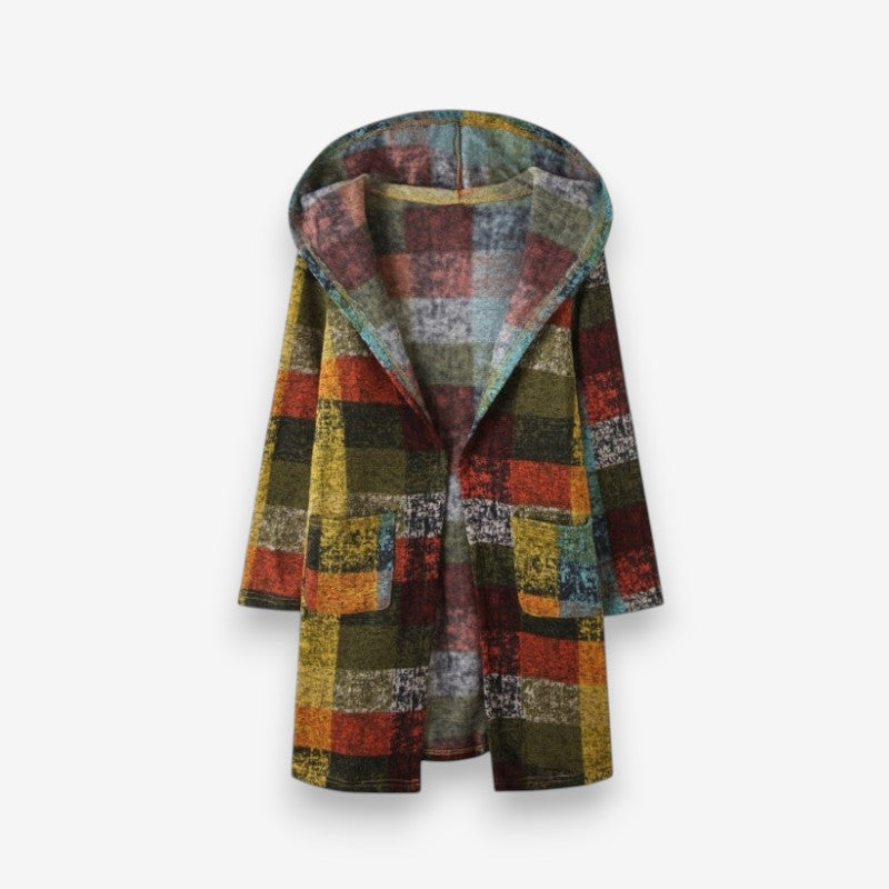 Alina – Hooded Coat with Long Sleeves and Pockets