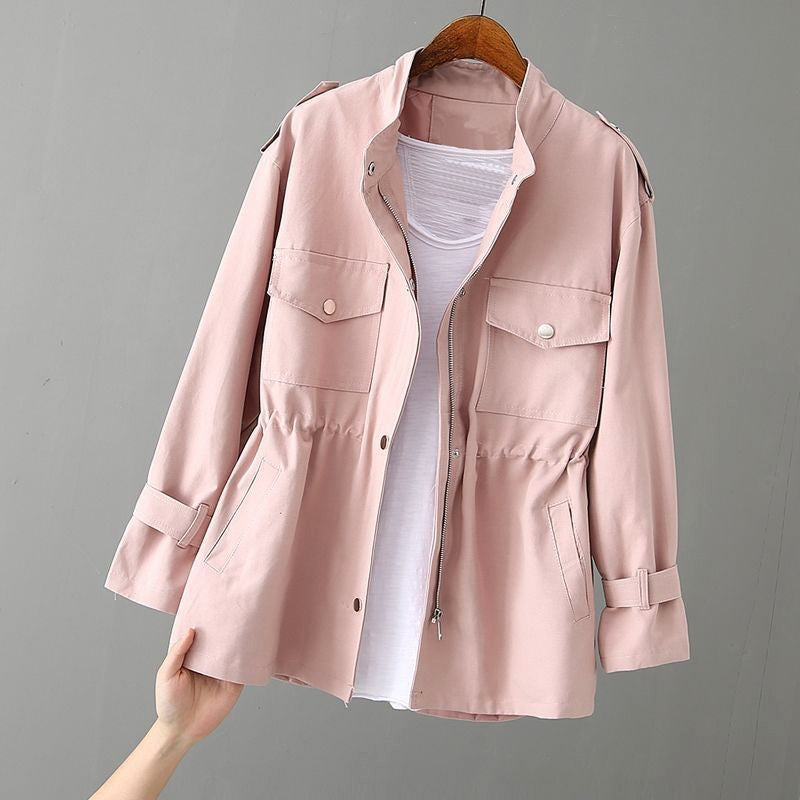 Women’s Zip Front Jacket Long Sleeve with Side Pockets