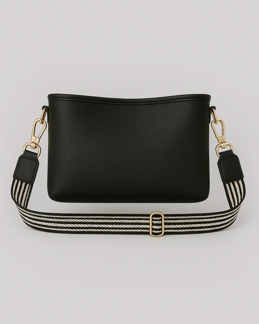 Schoudertas Van PU-Leer Met Verstelbare Riem-Shoulder Bags-Velani-Zwart-Velani