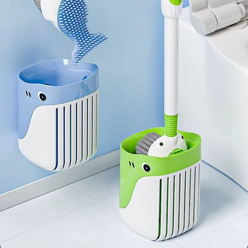 AquaHold – Wall-Mounted Fish Brush Holder for Organized Storage