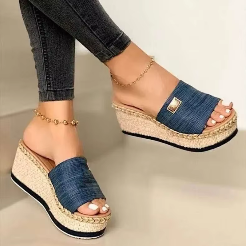 Open-Toe Wedge Sandals
