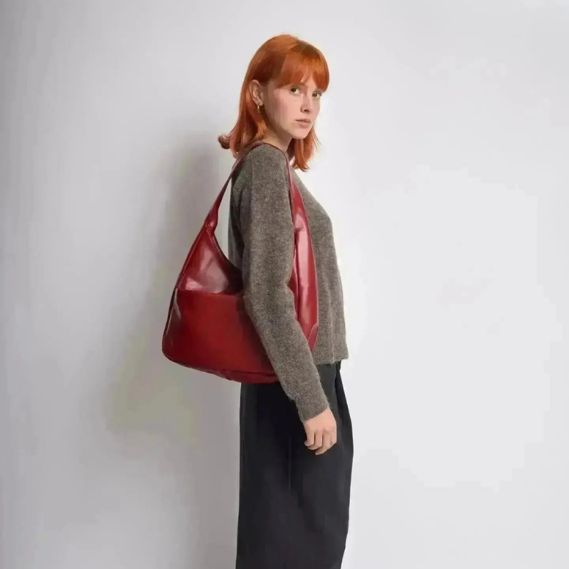 Women Shoulder Bag Multi Compartment Structured Design