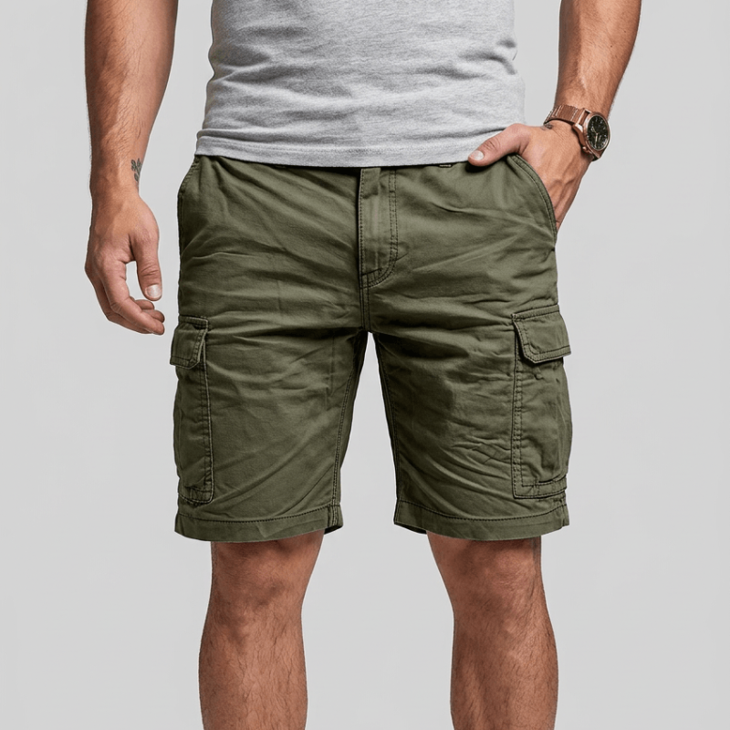 Men's Comfortable Casual Shorts with Belt Loops