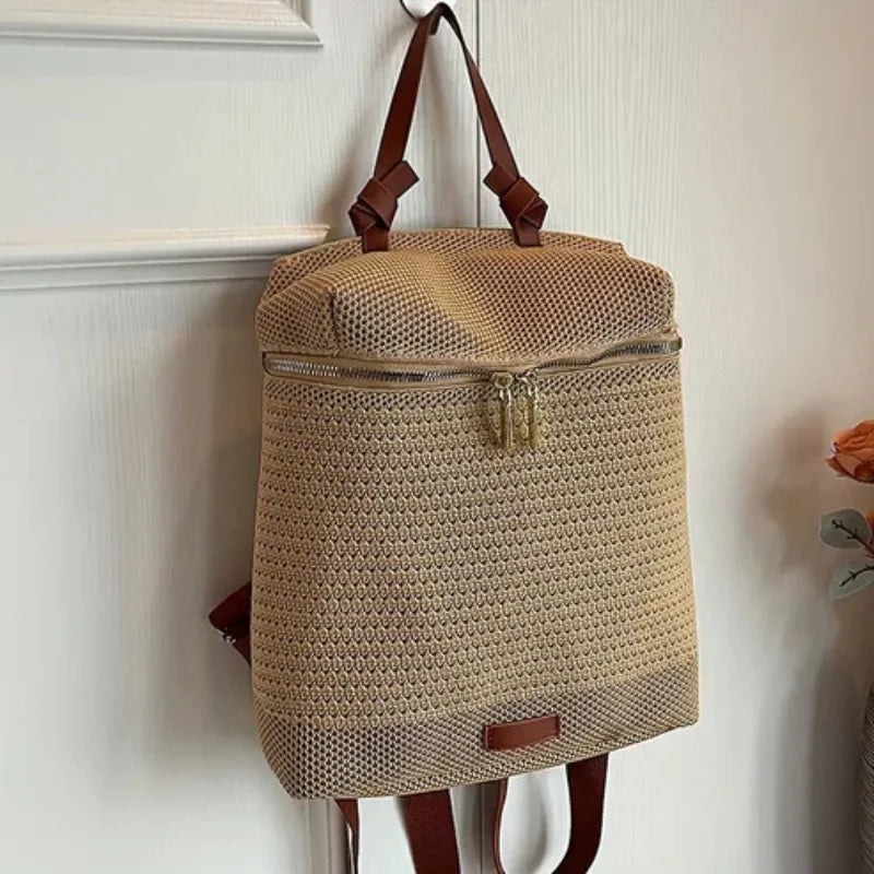 Gisela - Rugzak met Verstelbare Bandjes en Dubbele Rits Velani